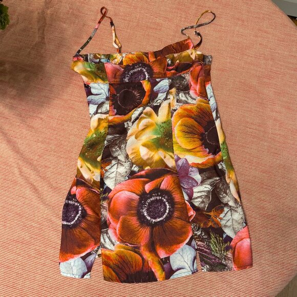 Urban Outfitters Floral Mini Slip Dress Sz M - Picture 2 of 6